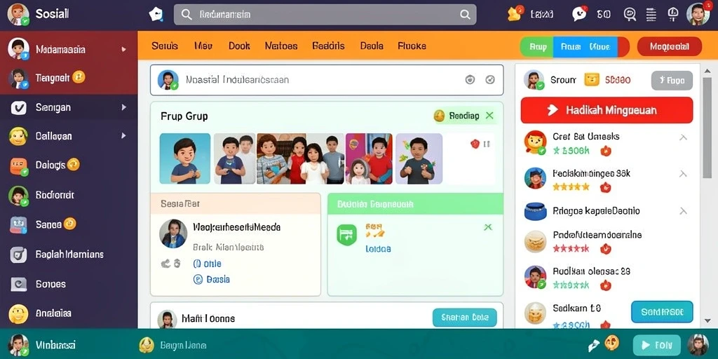Tampilan menu utama yang bersih dan mudah dinavigasi.