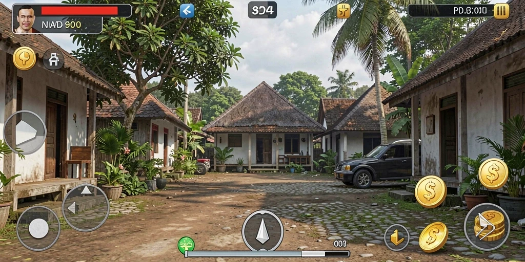Tangkapan layar menampilkan karakter utama beraksi.