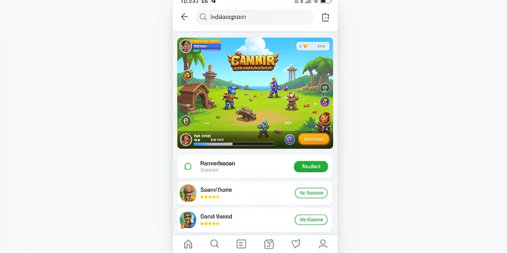 Screenshot menunjukkan antarmuka permainan yang menarik.
