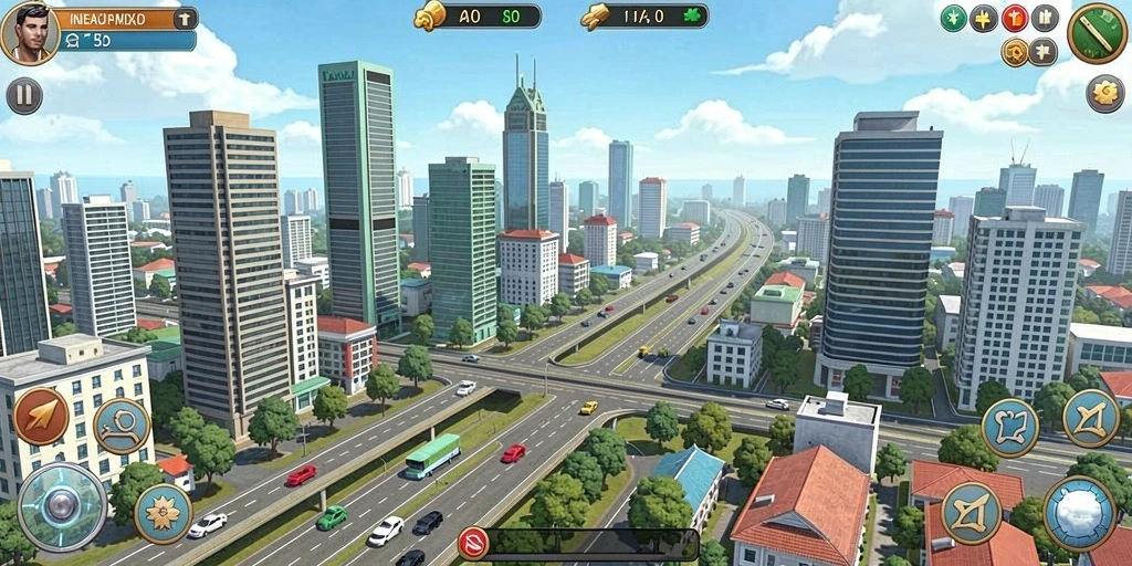Tangkapan layar karakter utama dalam aksi epik.