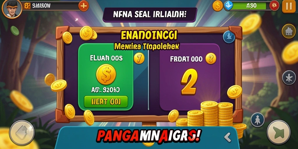 Tangkapan layar dari level yang penuh warna dan tantangan menarik.