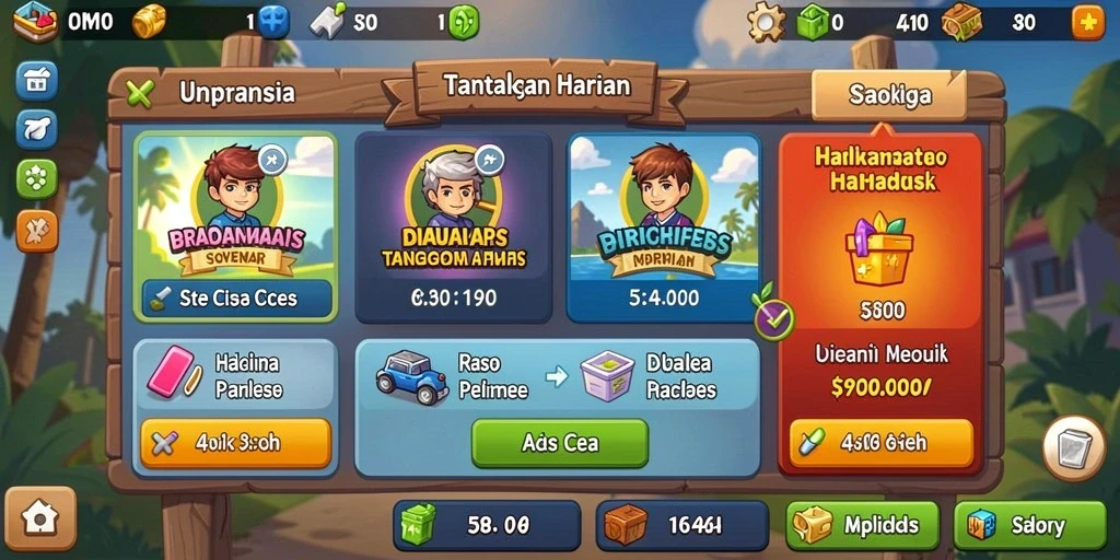 Tampilan antarmuka yang sederhana dan menarik.